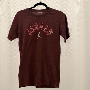 Jordan Men's Burgundy Short Sleeve Tee